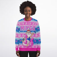 Thumbnail for Fa La La La Mingo Ugly Christmas Fashion Sweatshirt - Adult AOP