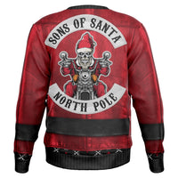 Thumbnail for Sons of Santa Ugly Christmas Athletic Sweatshirt - Adult AOP