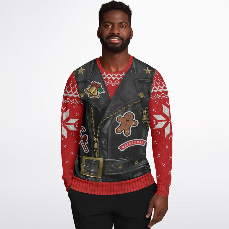 Oh What Fun It Is To Ride Ugly Christmas Fashion Sweatshirt - Adult-AOP
