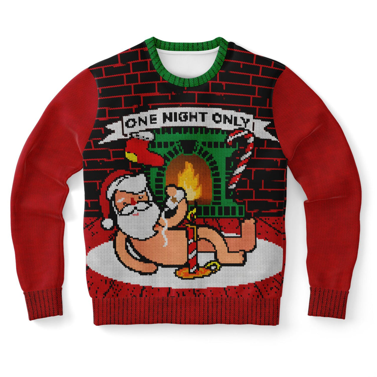 One Night Only-Ugly Christmas Fashion Sweatshirt - Adult AOP