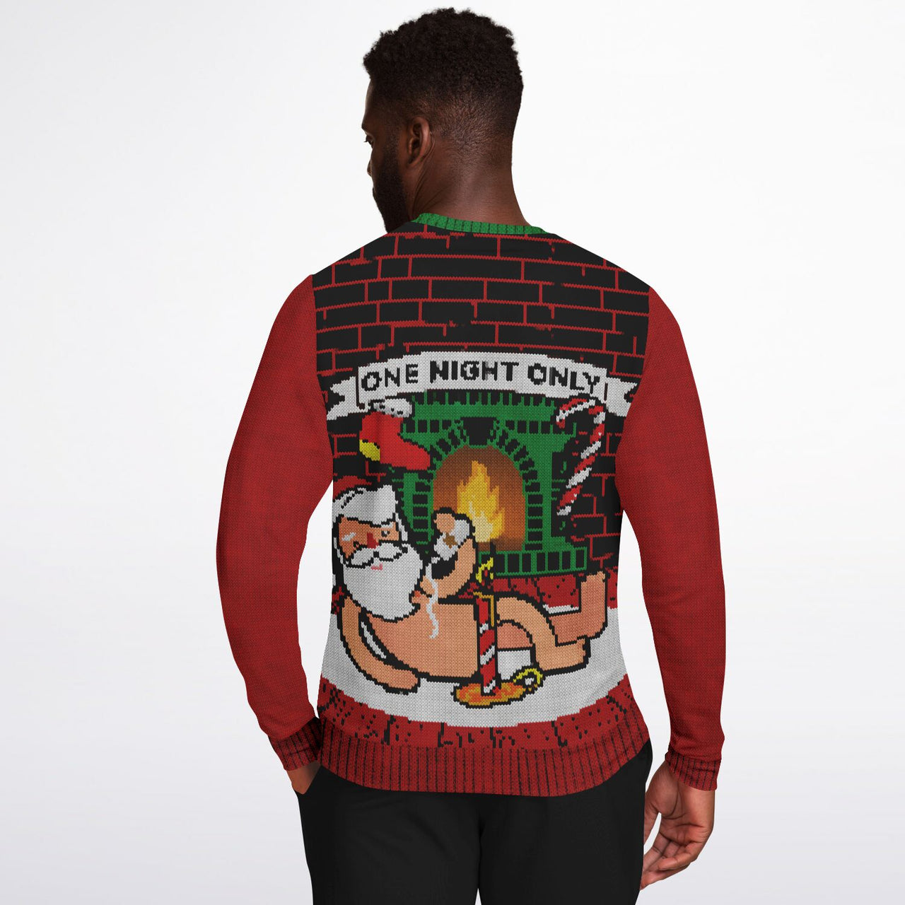 One Night Only-Ugly Christmas Fashion Sweatshirt - Adult AOP