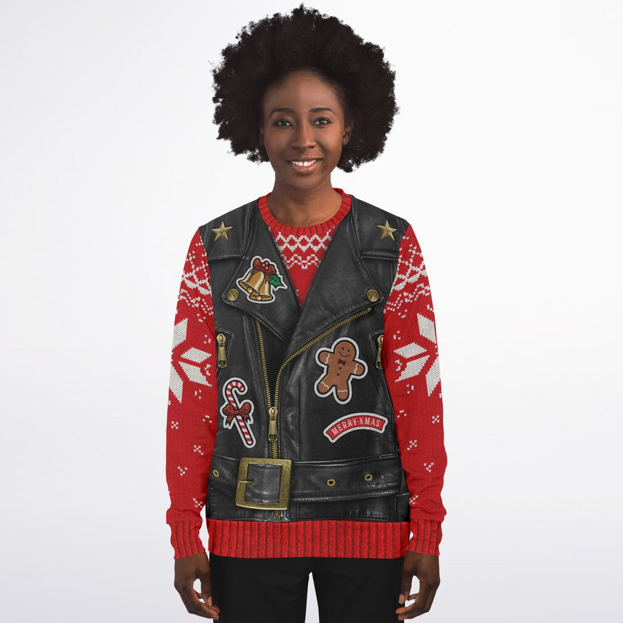 Oh What Fun It Is To Ride Ugly Christmas Fashion Sweatshirt - Adult-AOP