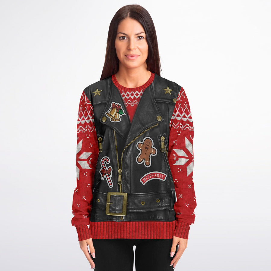 Oh What Fun It Is To Ride Ugly Christmas Fashion Sweatshirt - Adult-AOP