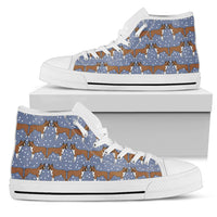 Thumbnail for Boxer Dog Pattern Shoes Women's High Top - JaZazzy 