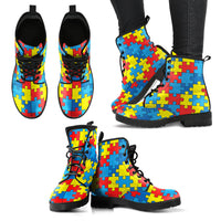 Thumbnail for Autism Awareness Handcrafted Boots - JaZazzy 