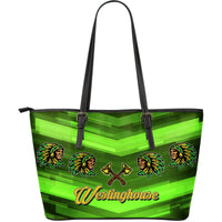 Thumbnail for Westinghouse_Chgo- LG Leather Tote_Green - JaZazzy 