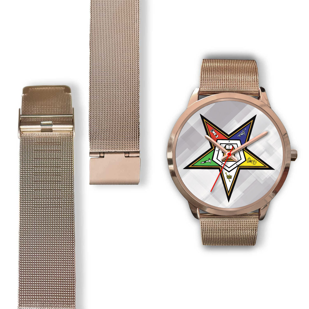 Order Of The Eastern Star Inspired Rose Gold Watch - JaZazzy 