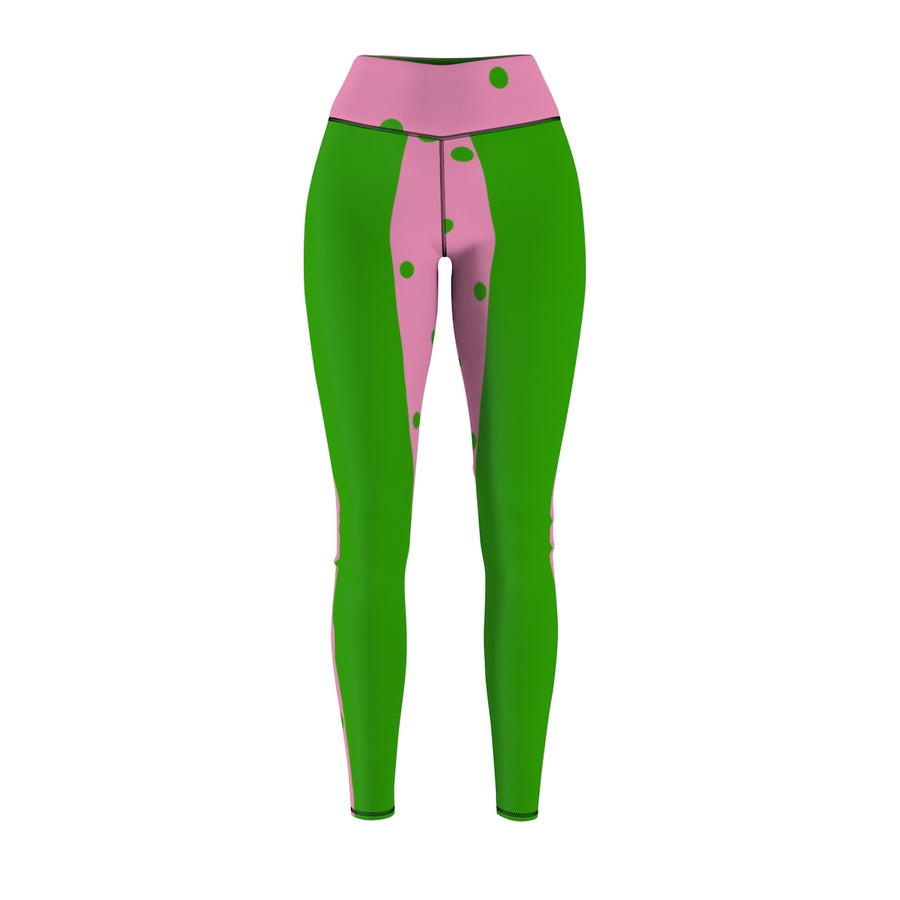 Pink and Green Women's CS Sport Leggings - JaZazzy