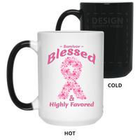 Thumbnail for 21550 Breast Cancer Survivor_Blessed-15 oz. Color Changing Mug
