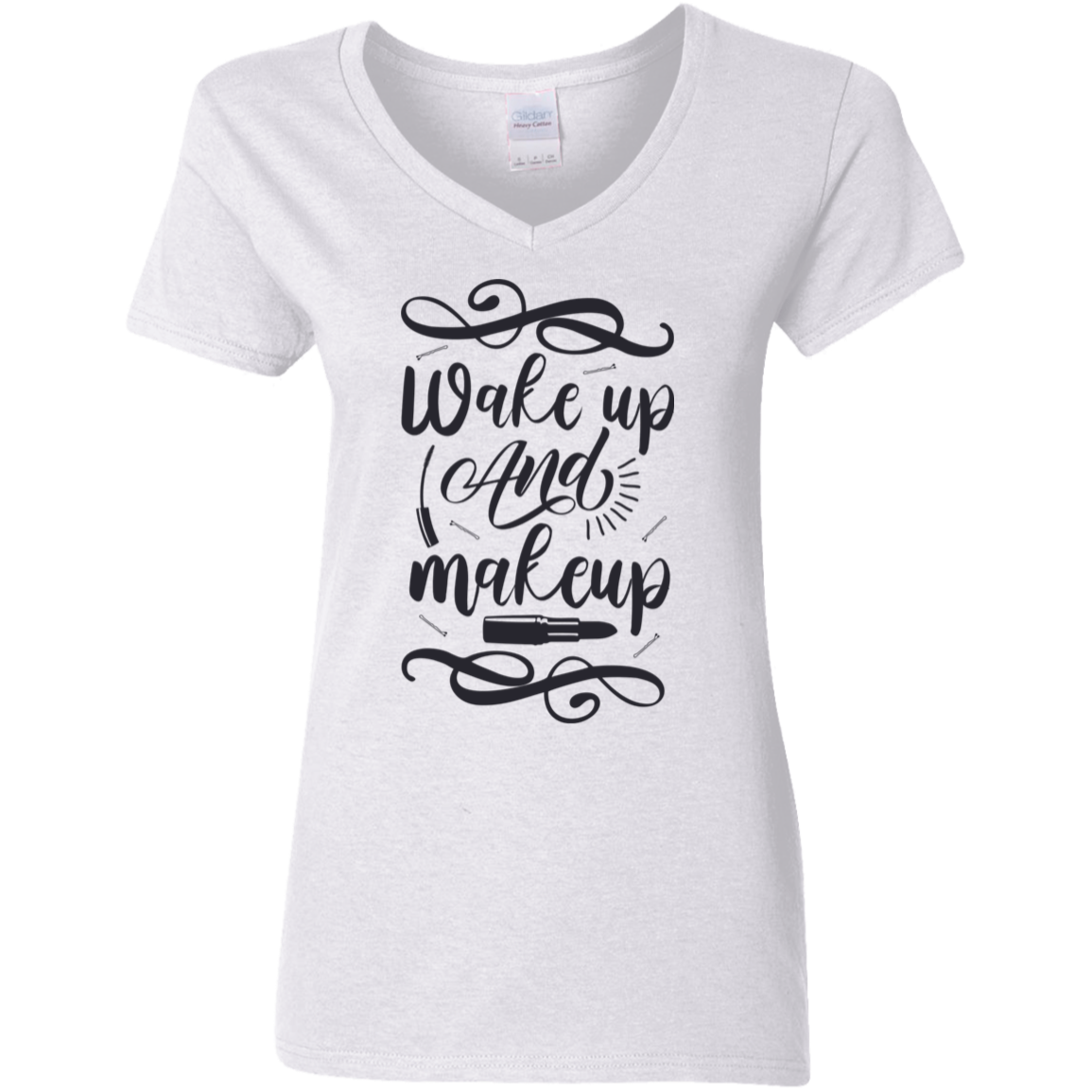 Ladies V-Neck T-Shirt - JaZazzy 