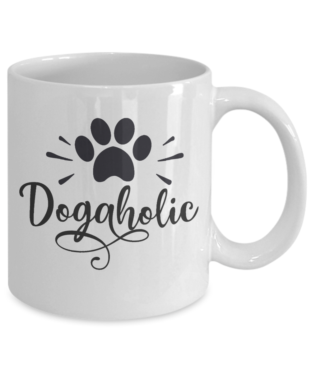 Funny Mug-Dogaholic-Dog Lover Mug