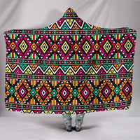 Thumbnail for Boho Geometric Hooded Blanket - JaZazzy 