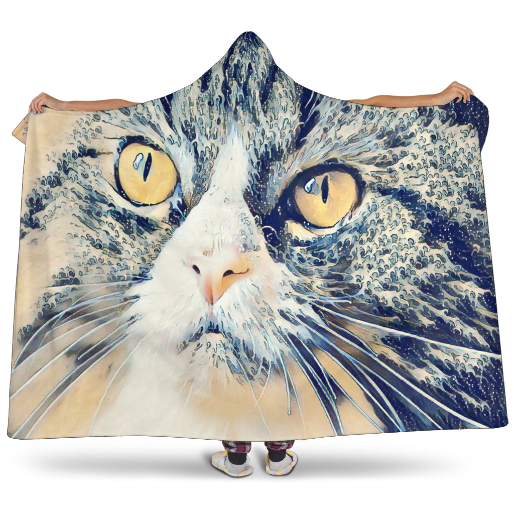 Sea Cat Hoodie Blanket - JaZazzy 