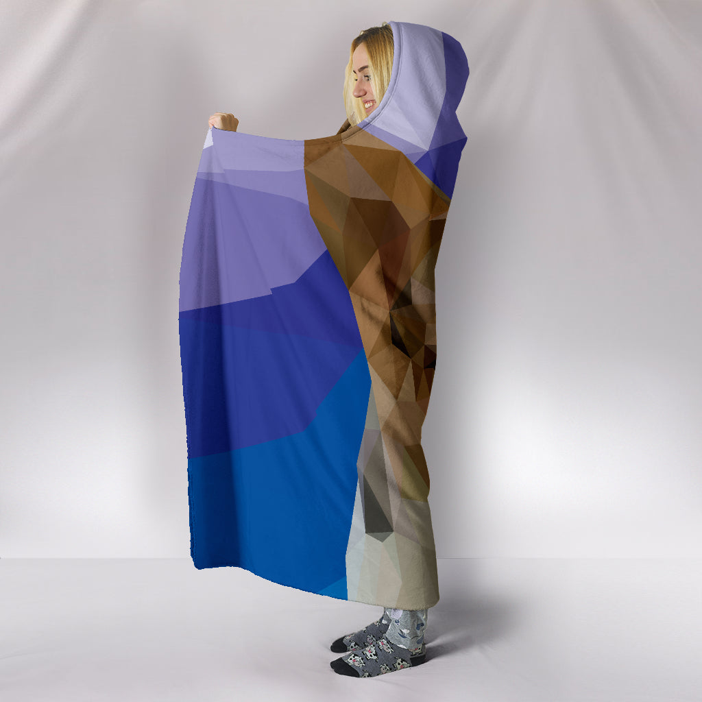 Corgi Dog Modern Art Hooded Blanket for Lovers of Corgis - JaZazzy 