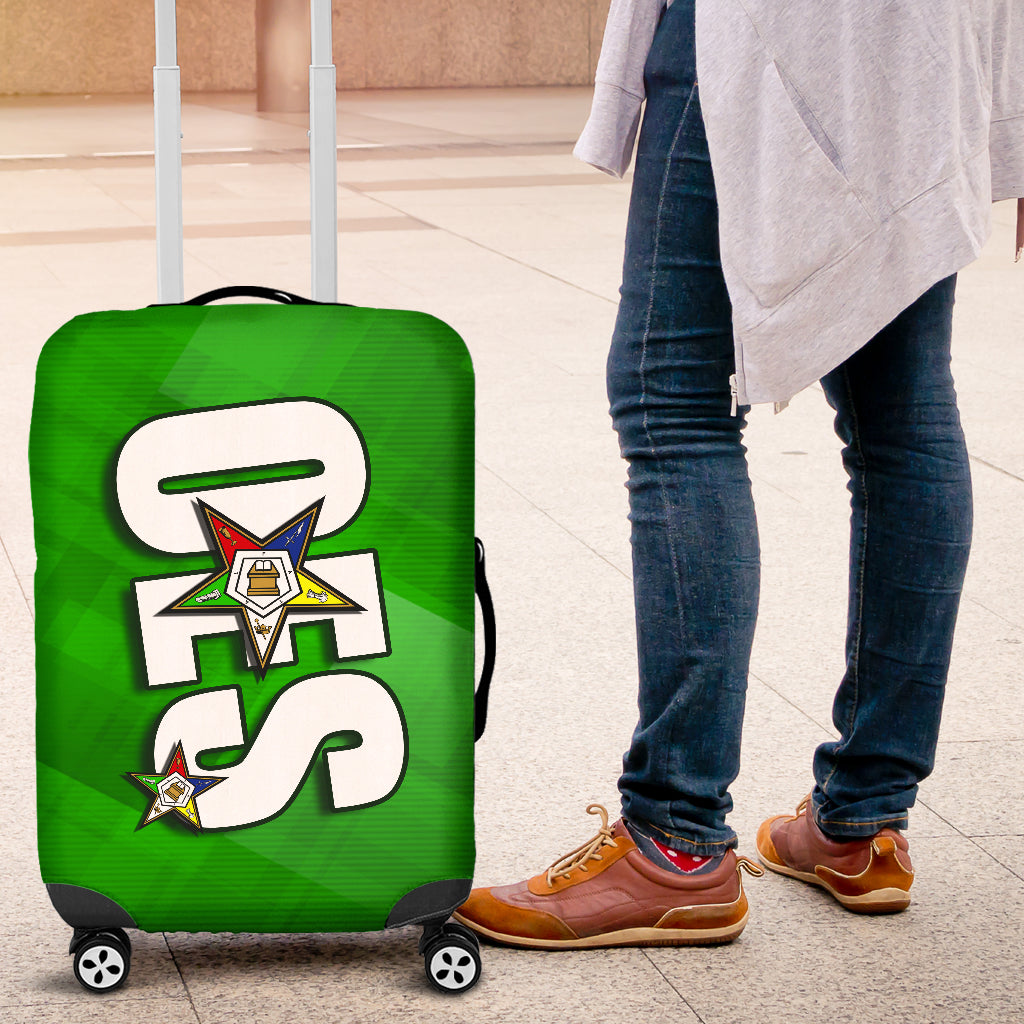 OES Luggage Cover 1C  Green SQ - JaZazzy 