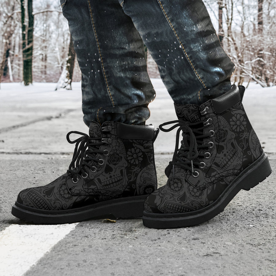 Dark Skull All-Season Boots - JaZazzy