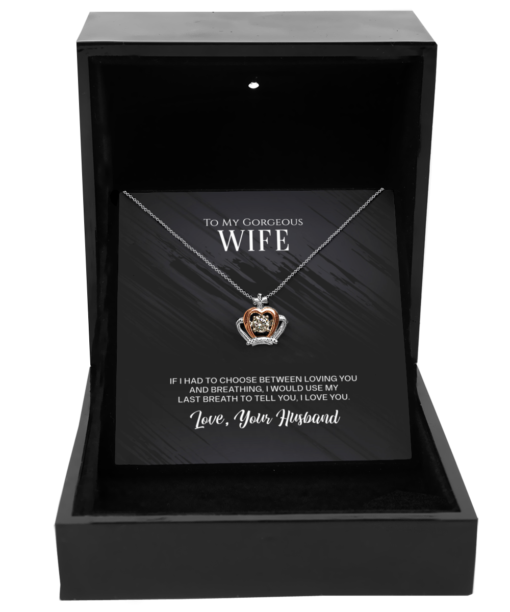 To My Gorgeous Wife Necklace