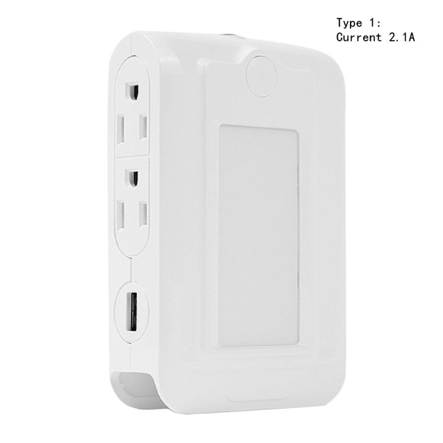 Bedside Nightlight Multi-functional -Charger- LED Light Sensor Lamp - JaZazzy