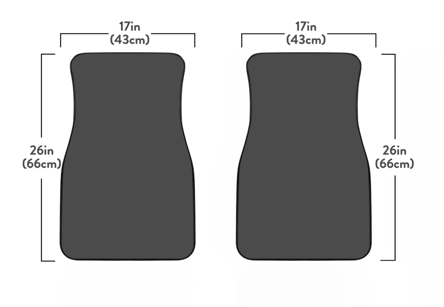 OES 2pc Front Car Floor Mats 5318A Black/Red - JaZazzy