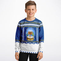 Thumbnail for Ugly Snow Globe Kids/Youth Sweatshirt – AOP