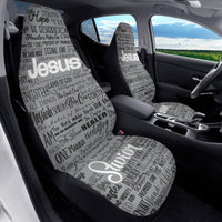 Thumbnail for Names of Jesus 2, Gry-Blk-Wht_Car Seat Covers (2 Pcs)