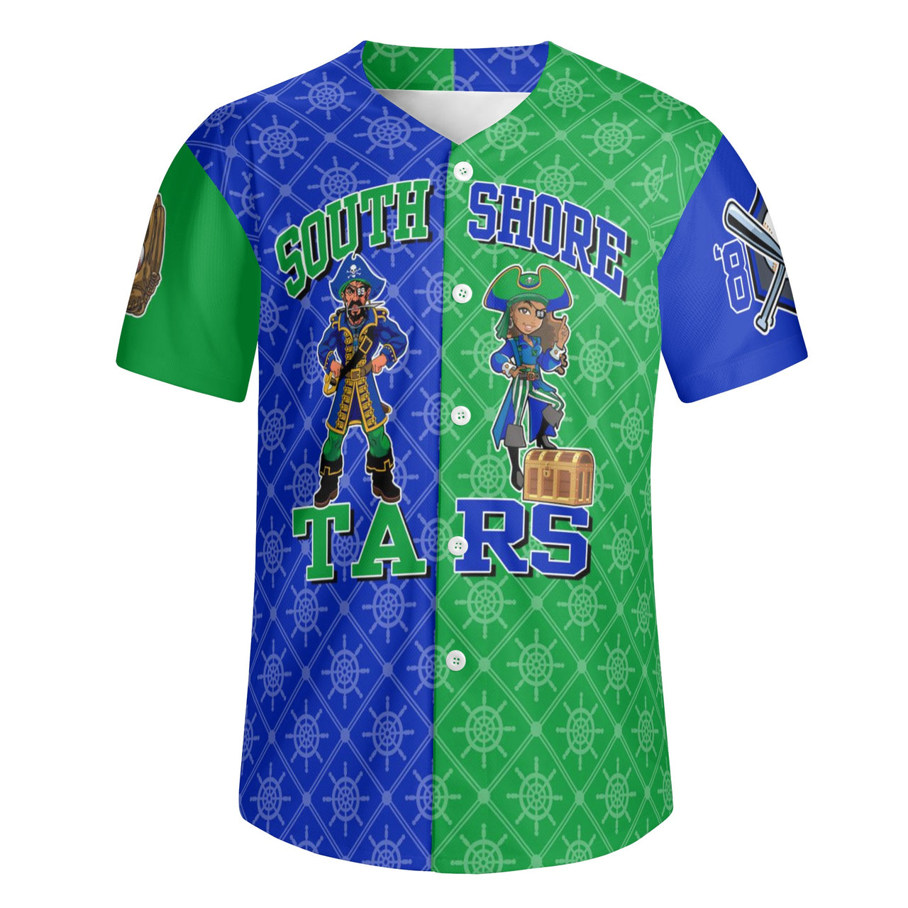 David South Shore Short Sleeve Baseball Jersey2