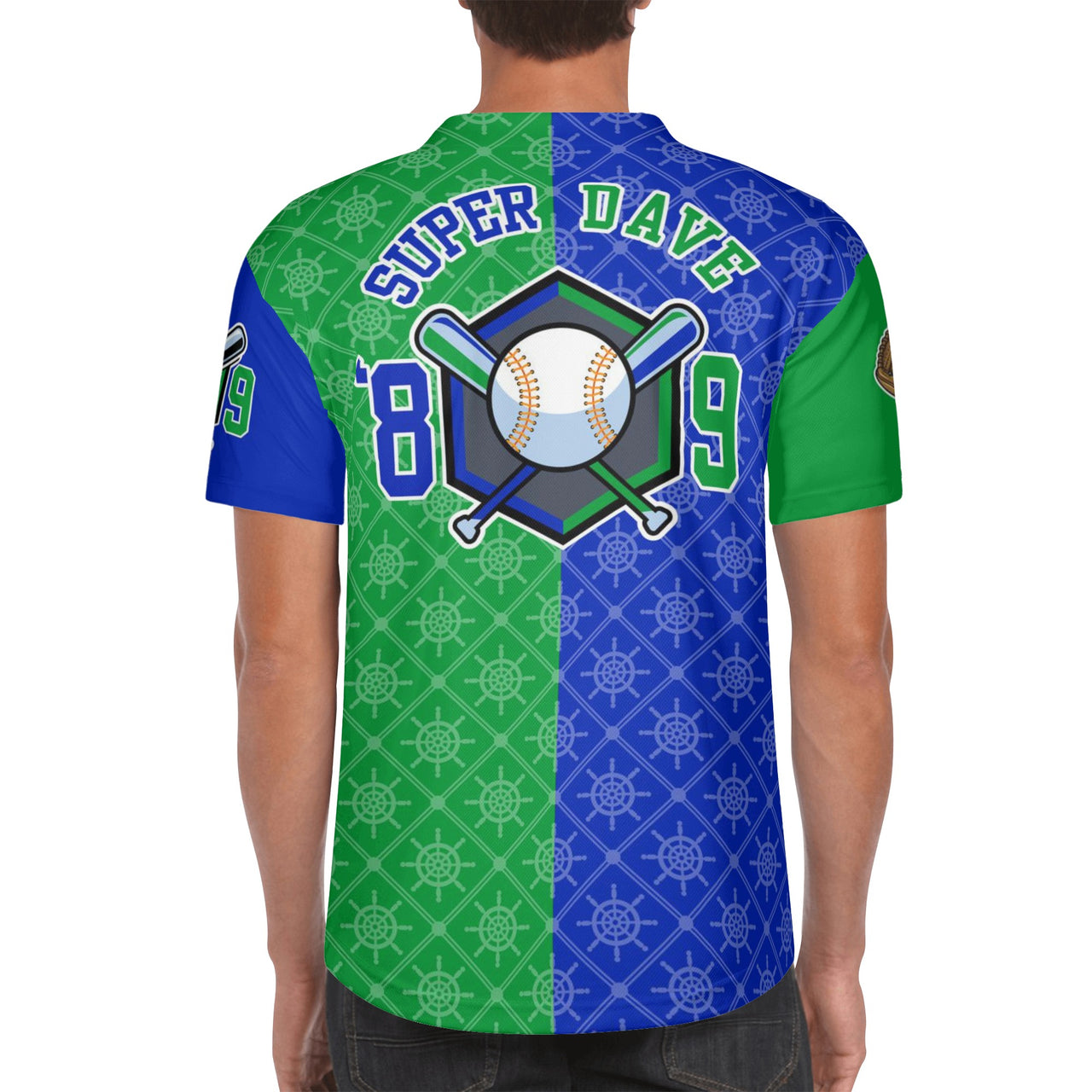 David South Shore Short Sleeve Baseball Jersey2