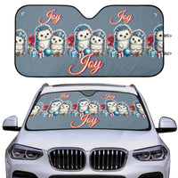 Thumbnail for Hedgehog Christmas Joy - Car Sunshade