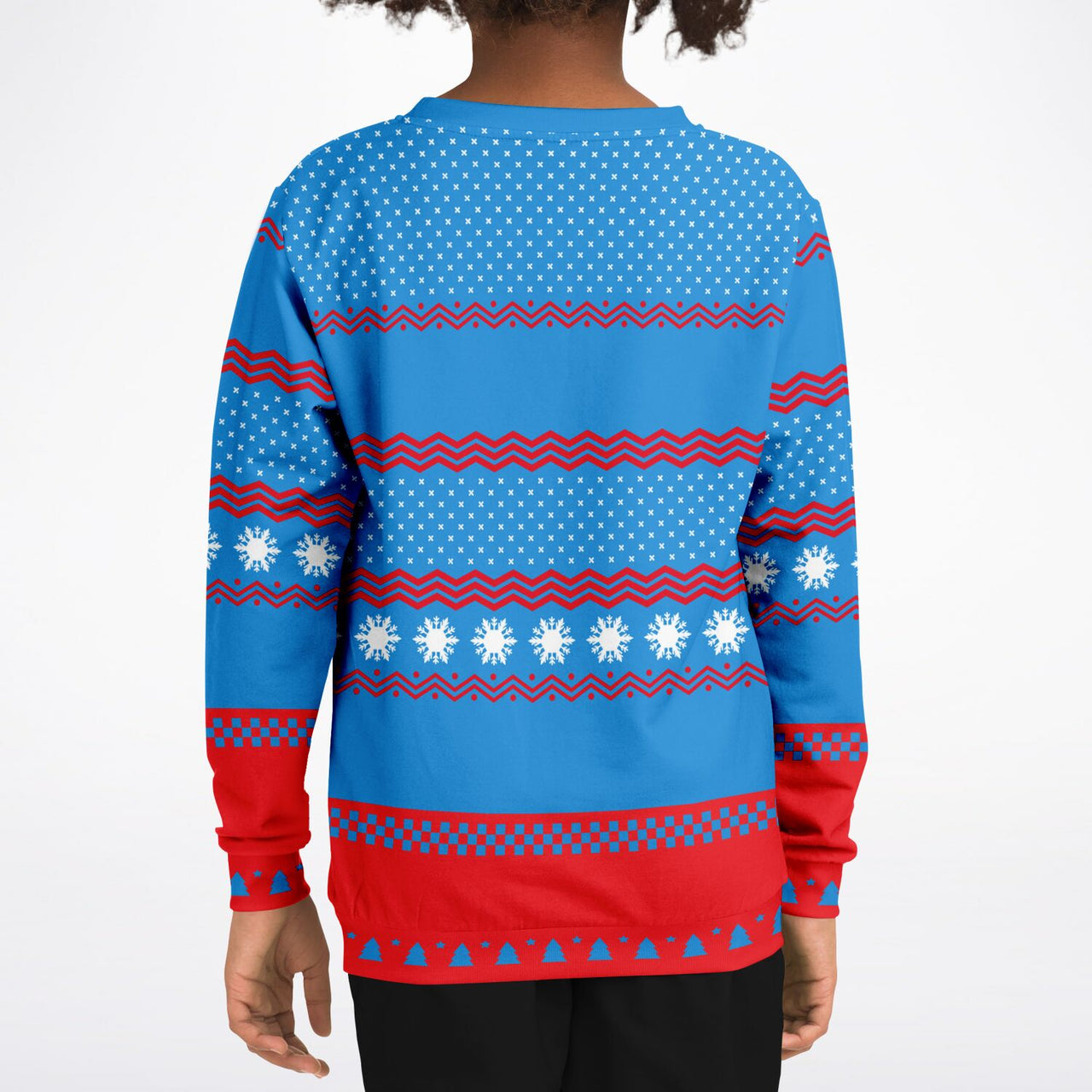 Meowy Ugly Christmas Fashion Youth Sweatshirt – Youth AOP