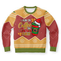 Thumbnail for I Run on Coffee and Christmas Cheer Sweatshirt