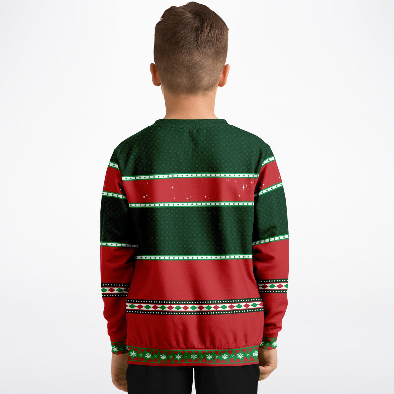 Naughty List Ugly Christmas Fashion Kids/Youth Sweatshirt – AOP