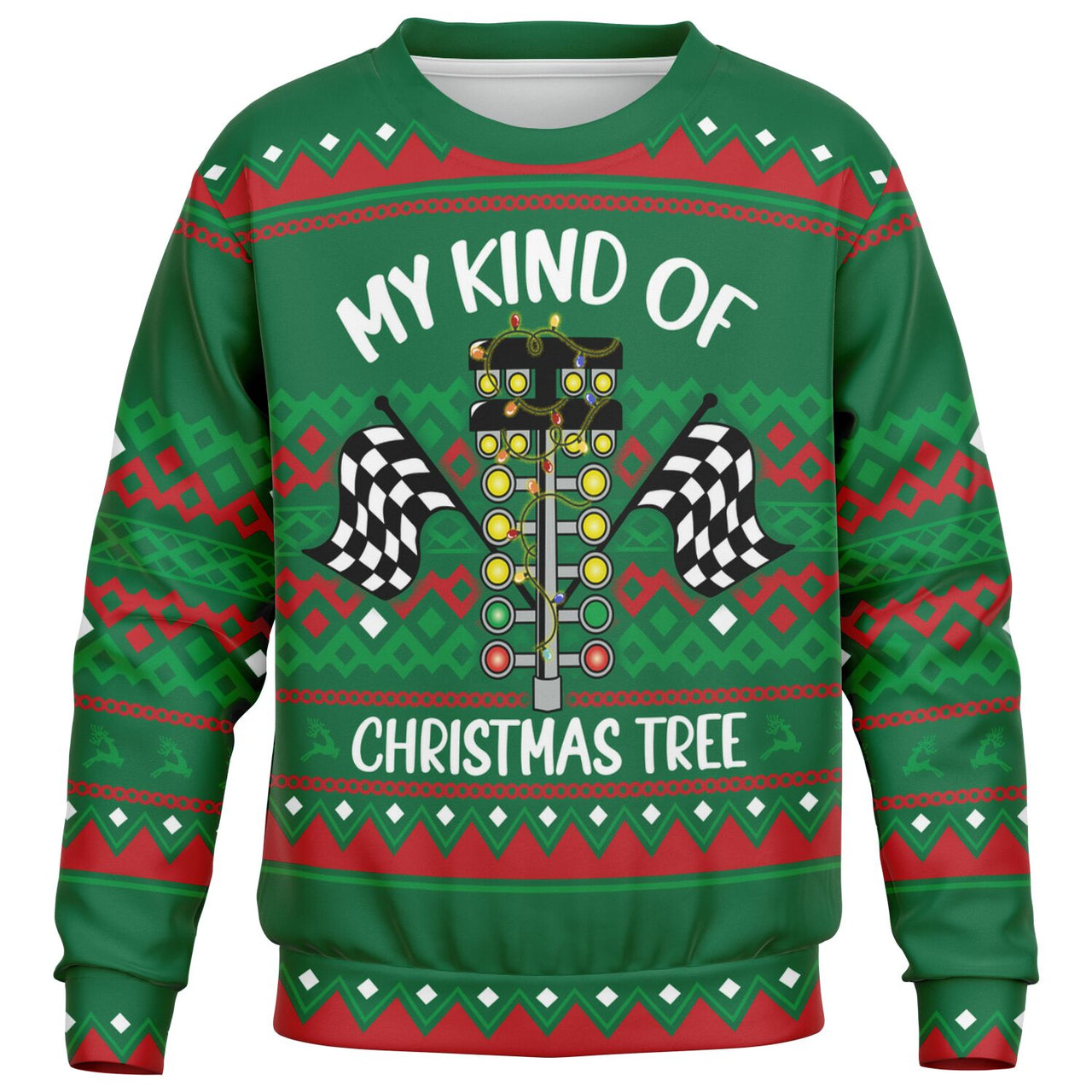 My kind of Ugly Christmas Tree Fashion Youth Sweatshirt – AOP