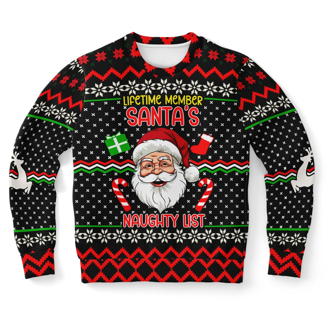 Lifetime Member of Santa's Naughty List, shirt front