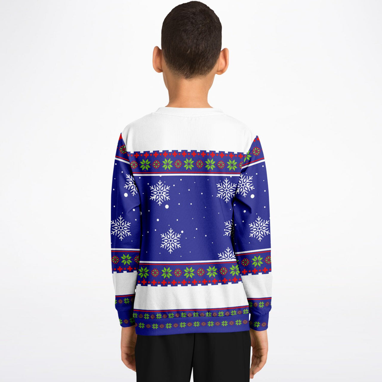 Bite me Ugly Christmas Fashion Youth Sweatshirt – AOP