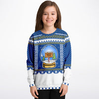 Thumbnail for Ugly Snow Globe Kids/Youth Sweatshirt – AOP