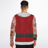 Thumbnail for Sleeveless Bad Santa Ugly Christmas-Caucasian Fashion Sweatshirt - Adult AOP