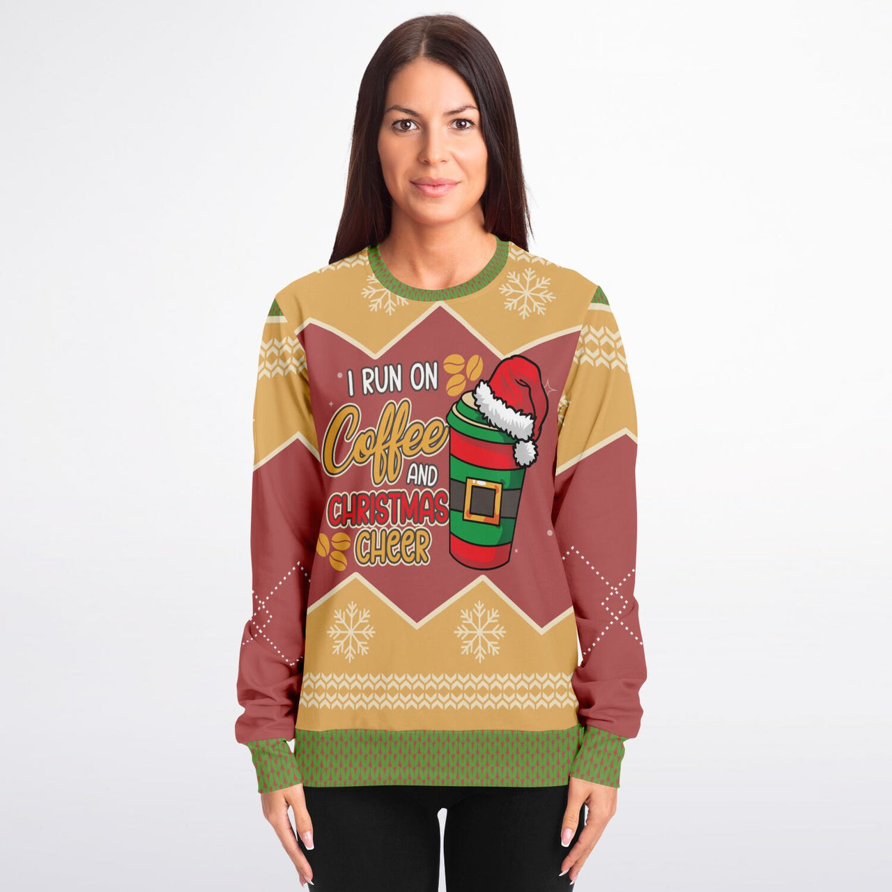 I Run on Coffee and Christmas Cheer Sweatshirt