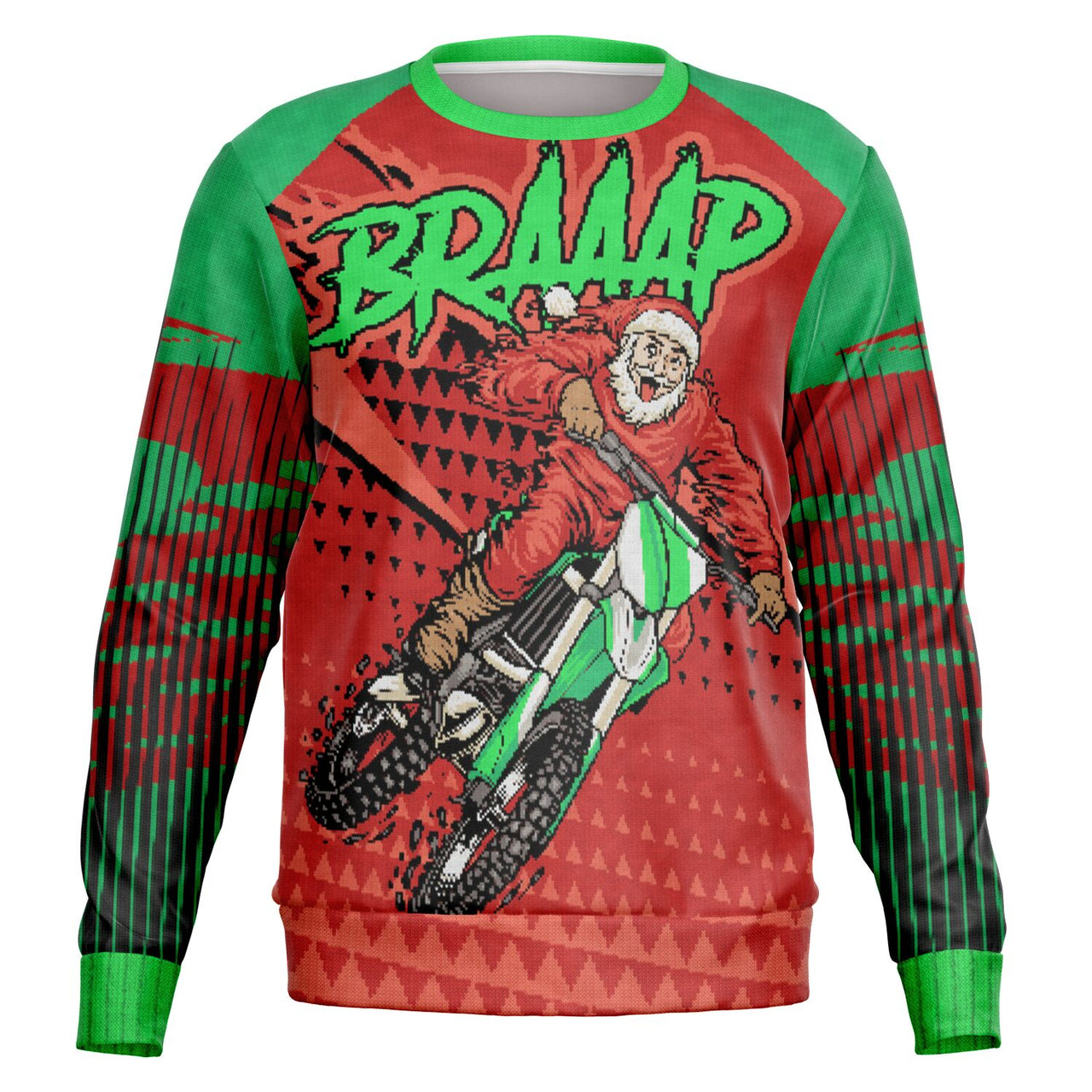 BRAAAP Ugly Christmas Fashion Sweatshirt - Adult AOP
