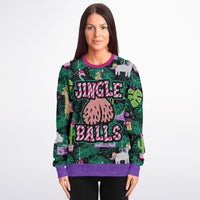 Thumbnail for Jingle Balls Ugly Christmas Fashion Sweatshirt - Adult AOP