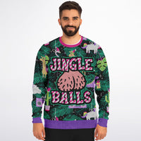 Thumbnail for Jingle Balls Ugly Christmas Fashion Sweatshirt - Adult AOP