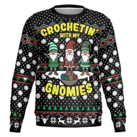 Thumbnail for Crochetin' with my Gnomies Fashion Sweatshirt -Adult AOP