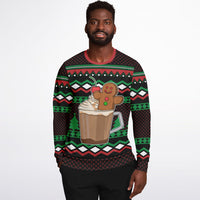 Thumbnail for Gingerbread in a Cup, Ugly Christmas Fashion Sweatshirt - AOP