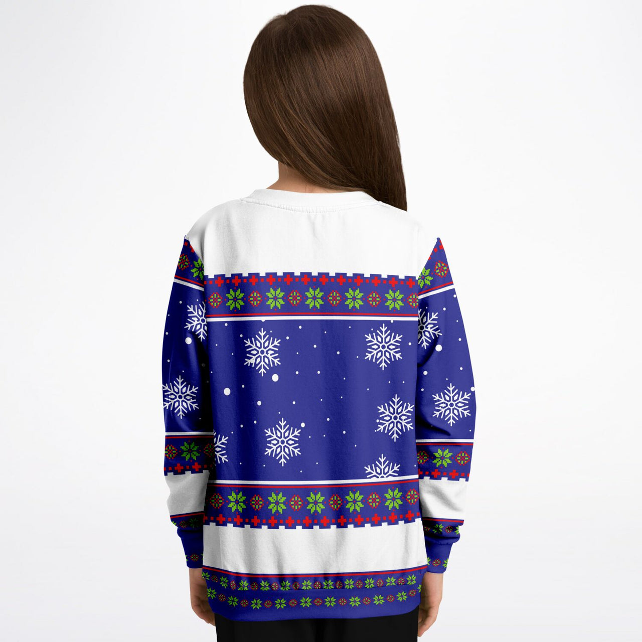 Bite me Ugly Christmas Fashion Youth Sweatshirt – AOP