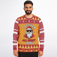 Thumbnail for I Deliver All Night Long Holiday Sweatshirt