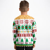 Thumbnail for Yo Ho Ho-Pirate Ugly Christmas Fashion Kids/Youth Sweatshirt – AOP