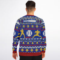 Thumbnail for Driving Home Baseball Ugly Christmas Fashion Sweatshirt -Adult AOP