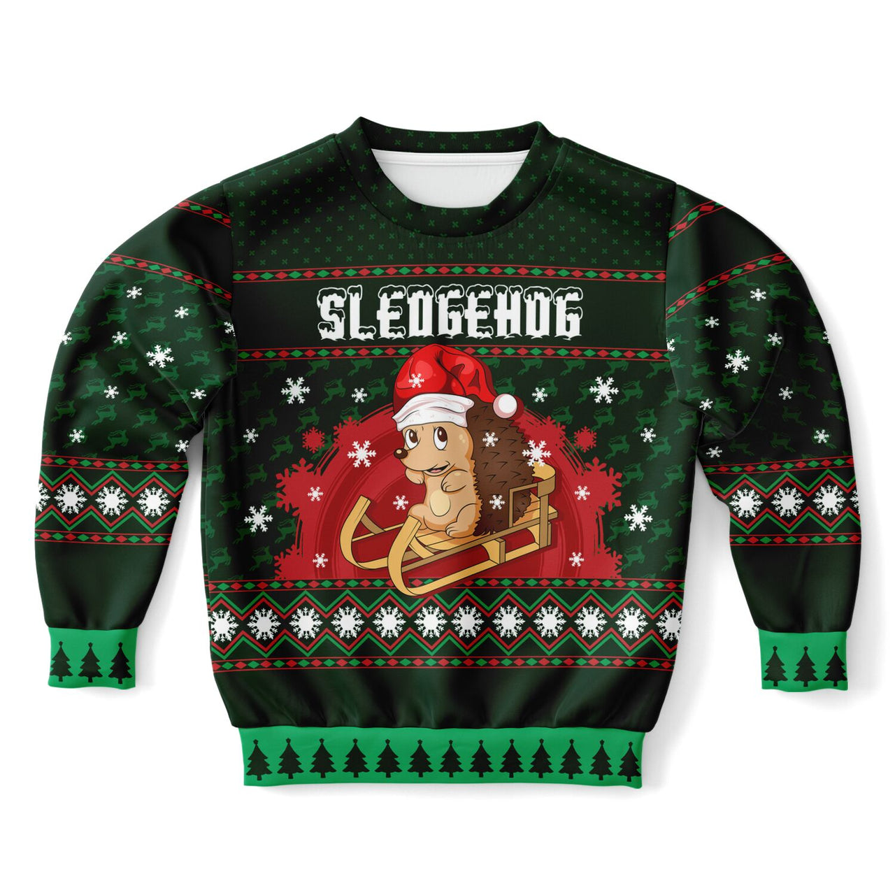 Sledgehog Ugly Sweater Fashion Kids/Youth Sweatshirt – AOP