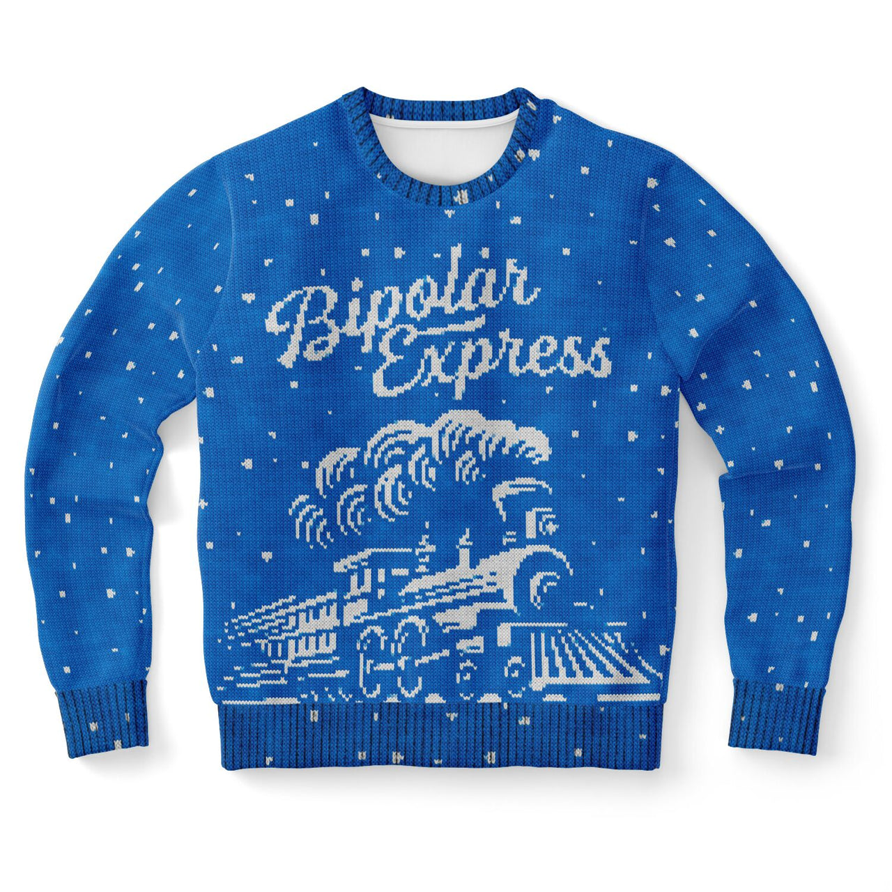 Bipolar Express Ugly Christmas Athletic Sweatshirt