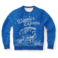 Thumbnail for Bipolar Express Ugly Christmas Athletic Sweatshirt