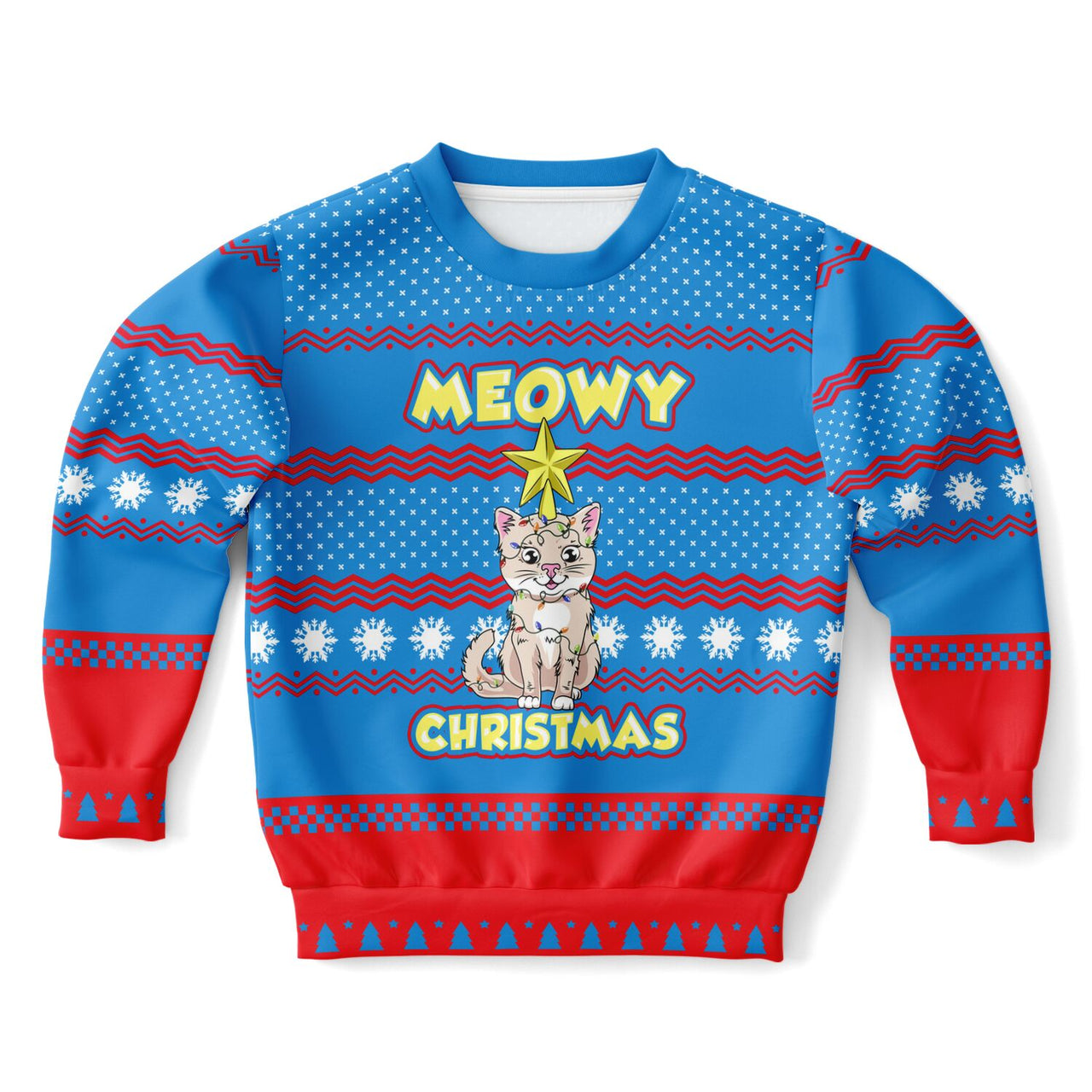 Meowy Ugly Christmas Fashion Youth Sweatshirt 